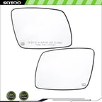 Door Mirror Glass Set of 2 Chrome Heated for Dodge Journey (2009–2014) 68045692AA