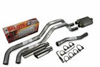 Dual Exhaust 2.5" Side Exit for Nissan Titan (2004–2006) - Cherry Bomb Rolled Tip
