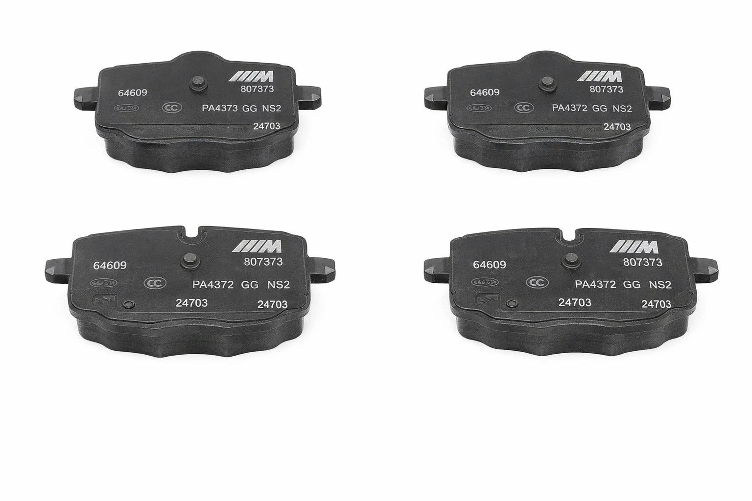 Set of 4 Rear Disc Brake Pads for BMW M3, M4, X4, X3, M2 (34208093728)