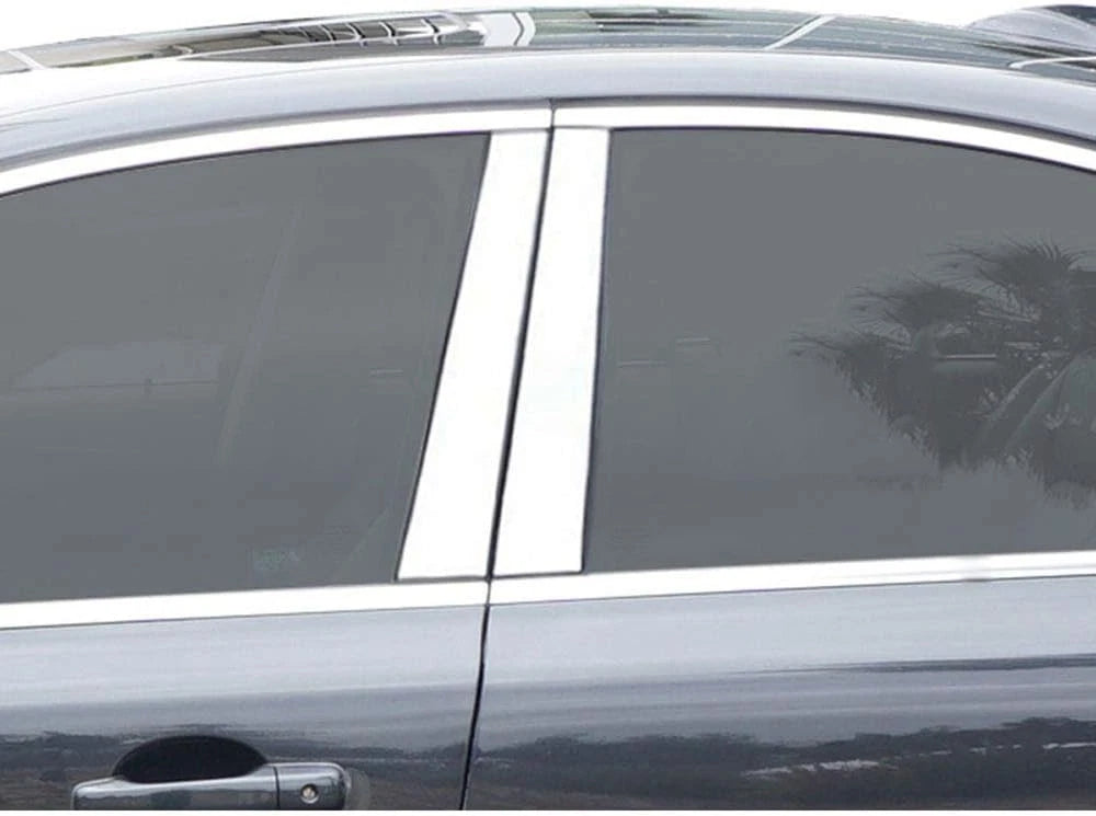 4pc. Luxury FX Stainless Steel Pillar Post Trim for 2007-2016 Volvo S80 4DR