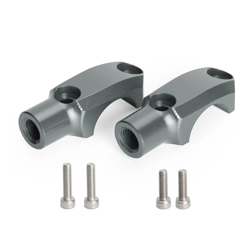 CNC Master Cylinder Clamp with 10mm Mirror Mount for 22mm Handlebar T9