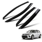 4X Window Visor Vent Rain Guards for Kia Rio (2018–2023) Black Tinted