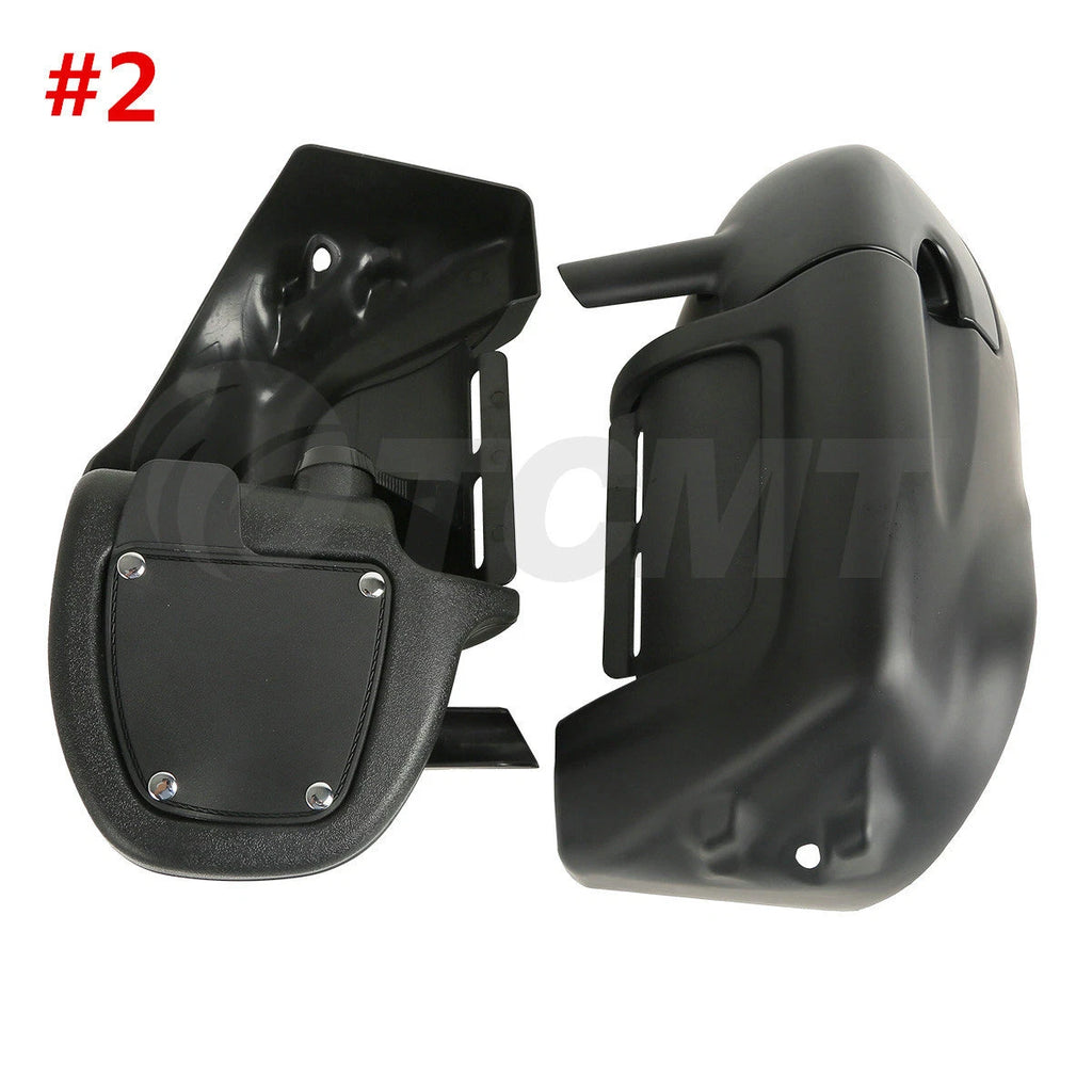 Lower vented fairings with 6.5" speakers box pods for Harley FLHT (1989–2013)