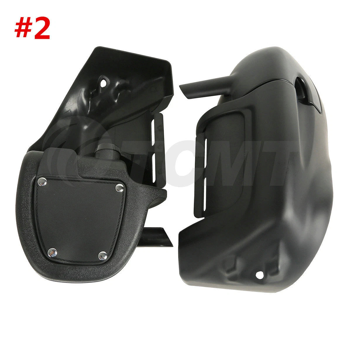 Lower vented fairings with 6.5" speakers box pods for Harley FLHT (1989–2013)