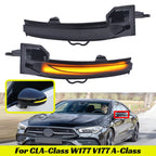 Smoke LED Dynamic Side Mirror Turn Signal Light for Benz A-Class (2018–2026)