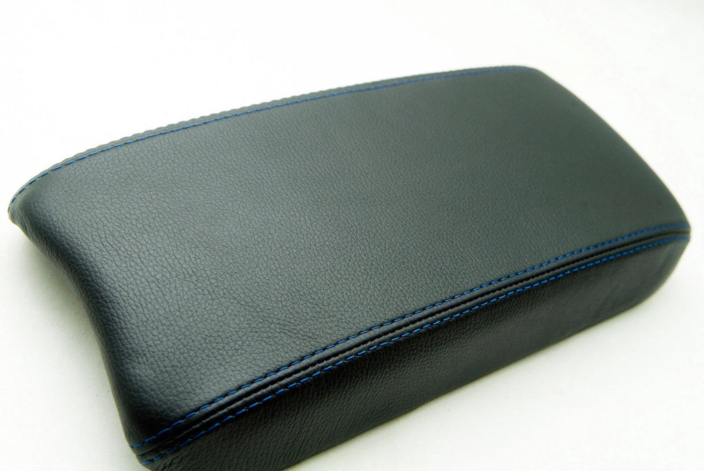 PVC Leather Console Armrest Cover for Honda Civic (2006–2011) Blue Stitch