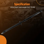 Rear Driveshaft Assembly for Nissan Frontier, Suzuki Equator (2005-2017)
