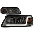 LED DRL for Chevy Impala (2000–2005) Smoked Housing Amber Corner Headlight