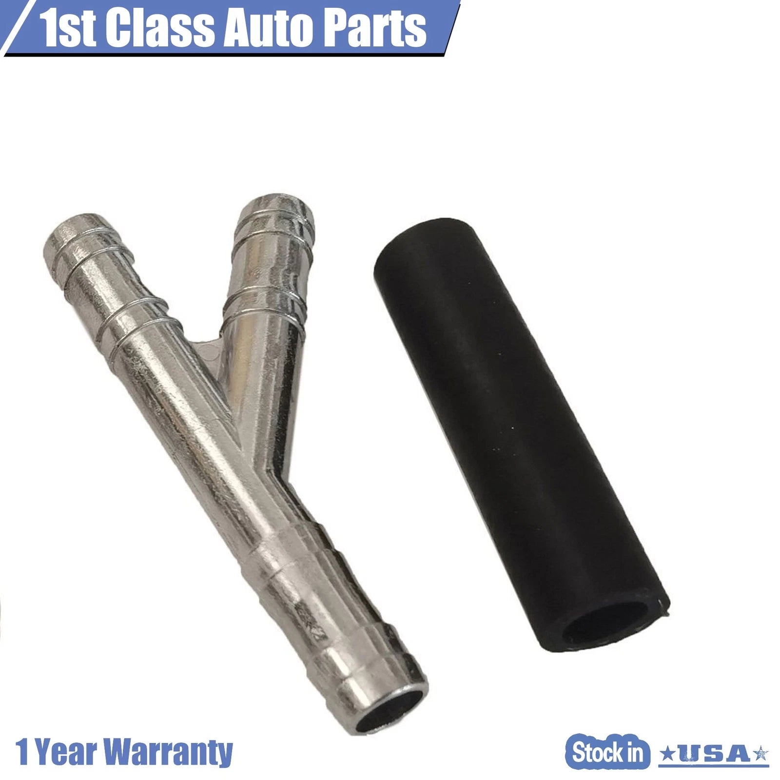 2Pcs Heater Hose Connector with Clamps for Dodge Chrysler Mini Van (2008-2009)
