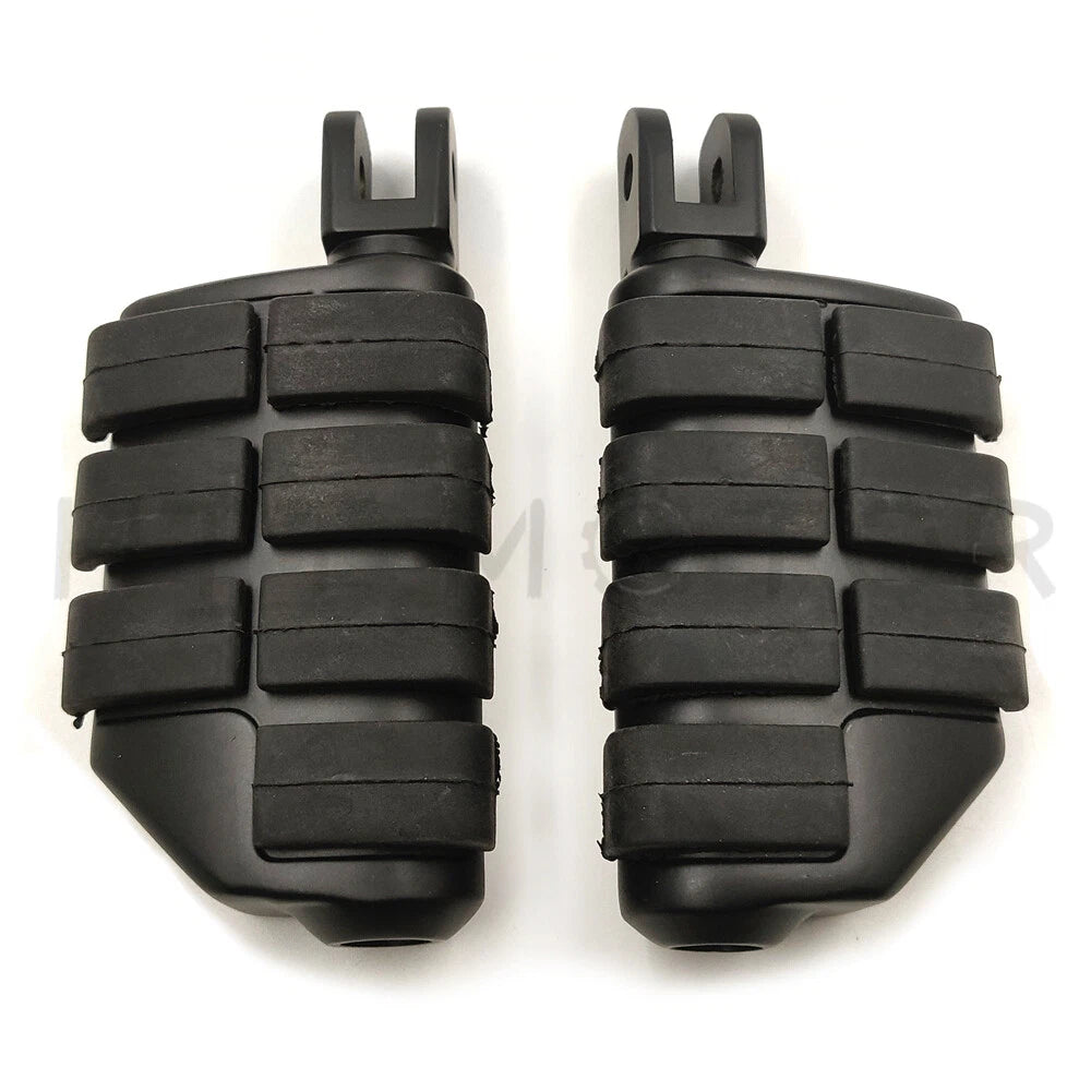 Black Dually Footpegs for Harley FXBB FXBR FXBRS FXLR (2018–2023)