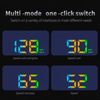 GPS Heads Up Display HUD Digital Speedometer with Alarm Feature for Cars