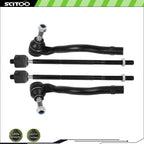 Set of 4 Tie Rod Ends for Mercedes-Benz ML500 (2006–2007)