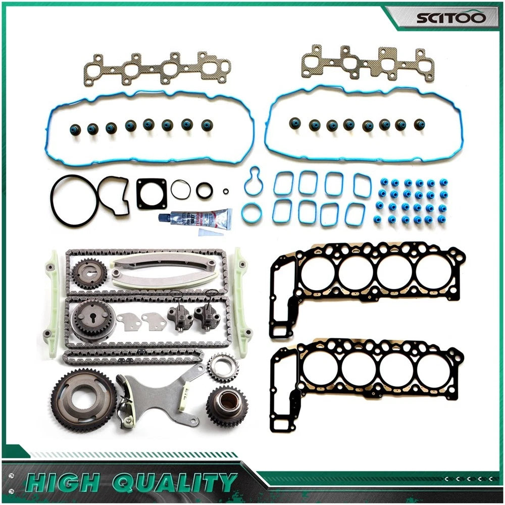 Head Gasket Set with Water Pump & Timing Chain for Nissan Frontier Pathfinder (2009)