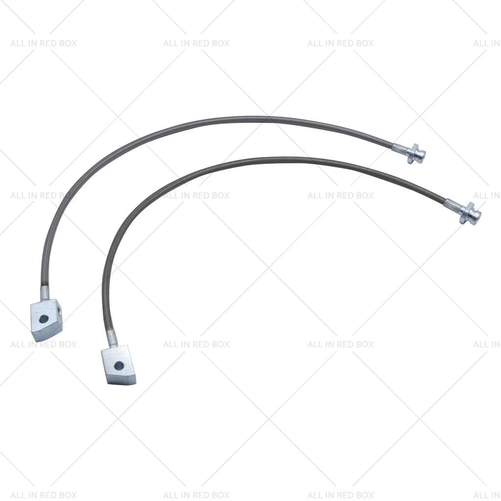 2X Extended Braided Brake Lines for Nissan Patrol GQ GU Y60 Y61 (1988–2007)