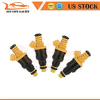 Set of 4 Fuel Injectors for Volvo 240 244 245 740 745 760 780 940 960 (1982–1998) 0280150762
