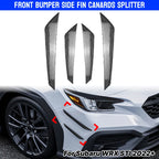 Set of 4 Carbon Look Front Bumper Side Fin Canard Splitters for Subaru WRX STI (2022–2023)
