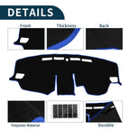 Dashboard Dash Cover Mat for Toyota RAV4 (2019–2024) - Black Blue Set