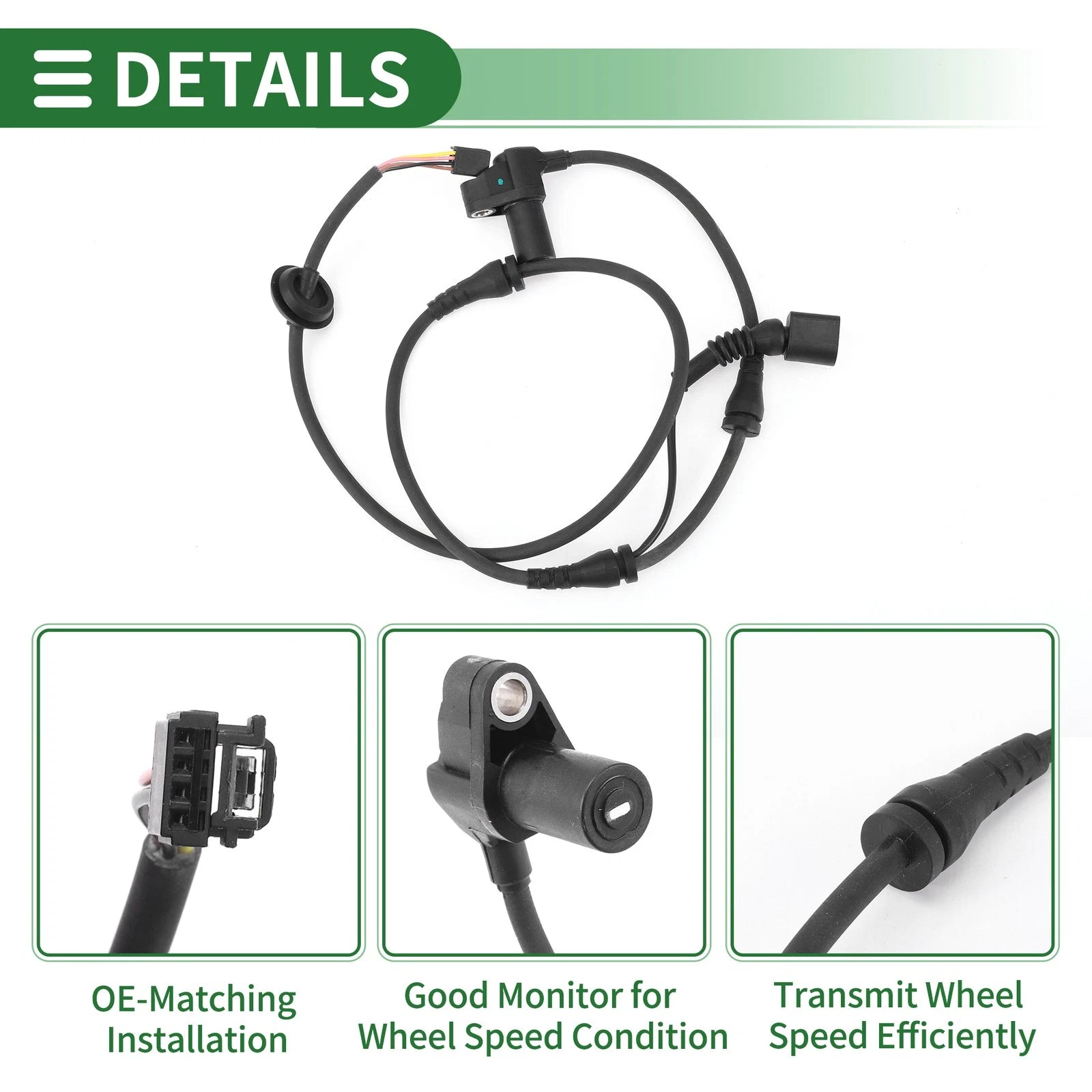ABS Wheel Speed Sensor No. 8E0927803B for Audi A4 / A4 Quattro (2004–2008)