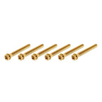 6 x M8x55mm Titanium Torx Head Flange Screws for Motorcycle Bike