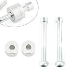 Ducati Hypermotard 1100 Handle Bar Risers Kit 2007-2009 Silver