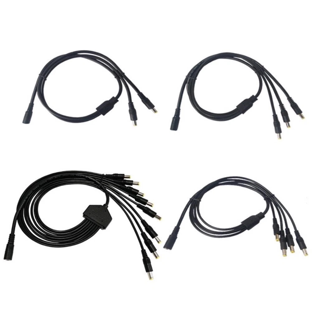 12V 10A Power Distribution Cable 5.5x2.1mm Female to Male Splitter