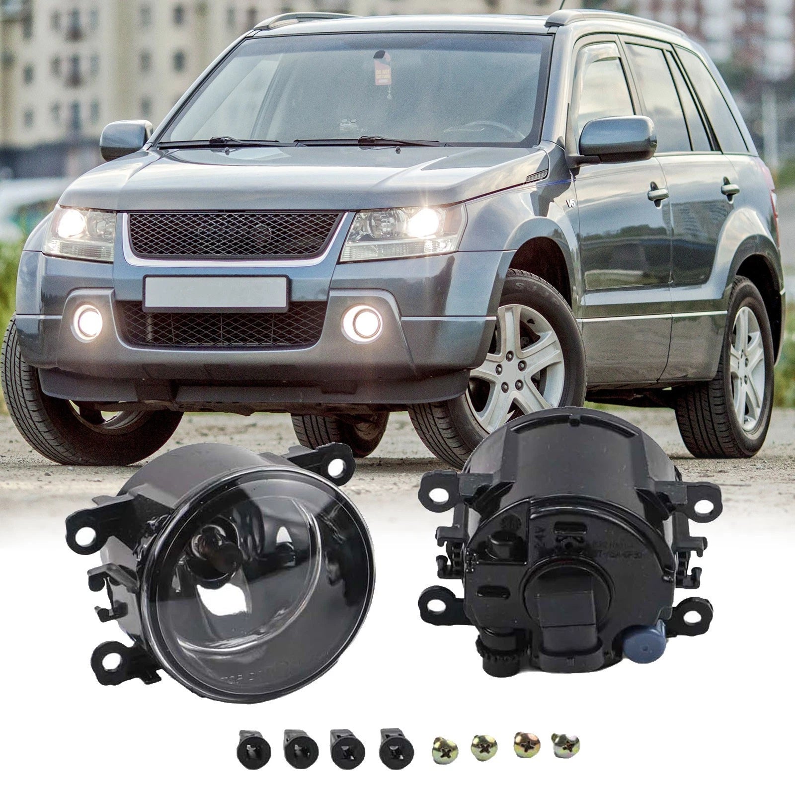 2X Front Bumper Fog Light Lamp for Suzuki SX4/Swift/Grand Vitara/Jimny/Alto
