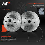 Front Drilled Brake Rotors & Ceramic Pads for Ford F-150 (2000–2003)