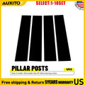 Glossy Black B Pillar Post Covers for Ford F150 (2015–2021)