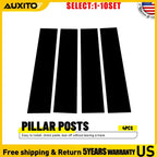 Glossy Black B Pillar Post Covers for Ford F150 (2015–2021)