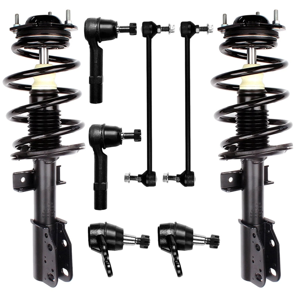 8pc Front Struts Suspension Sway Bars Tie Rods Kit for Buick Enclave GMC Acadia (2007–2017)
