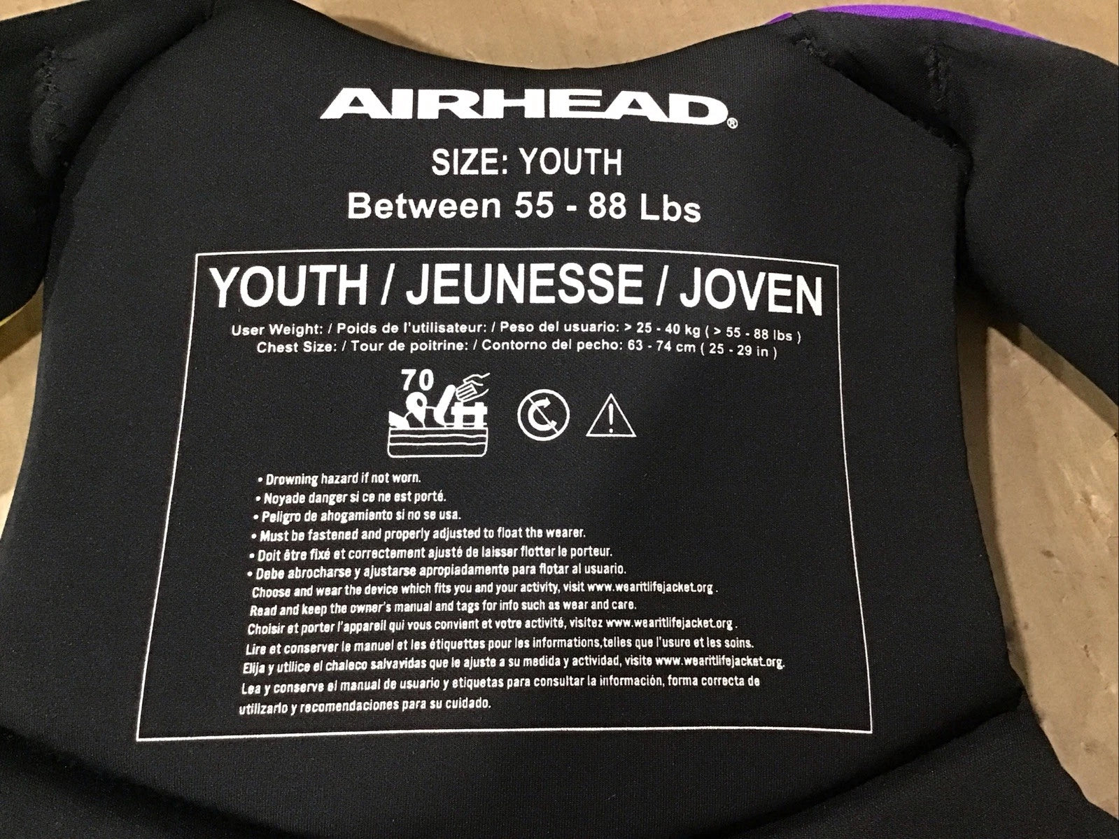 Airhead Gnar Neolite Flex Youth Live Jacket 30074-03-B
