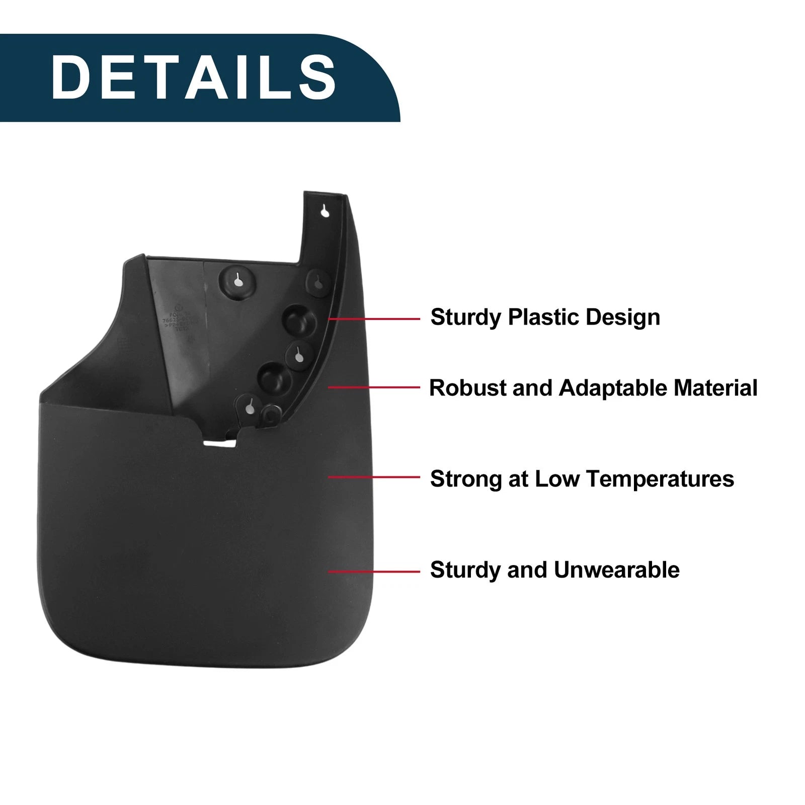 Set of 2 Mud Flaps Splash Guards for Toyota Tundra (2010–2021)