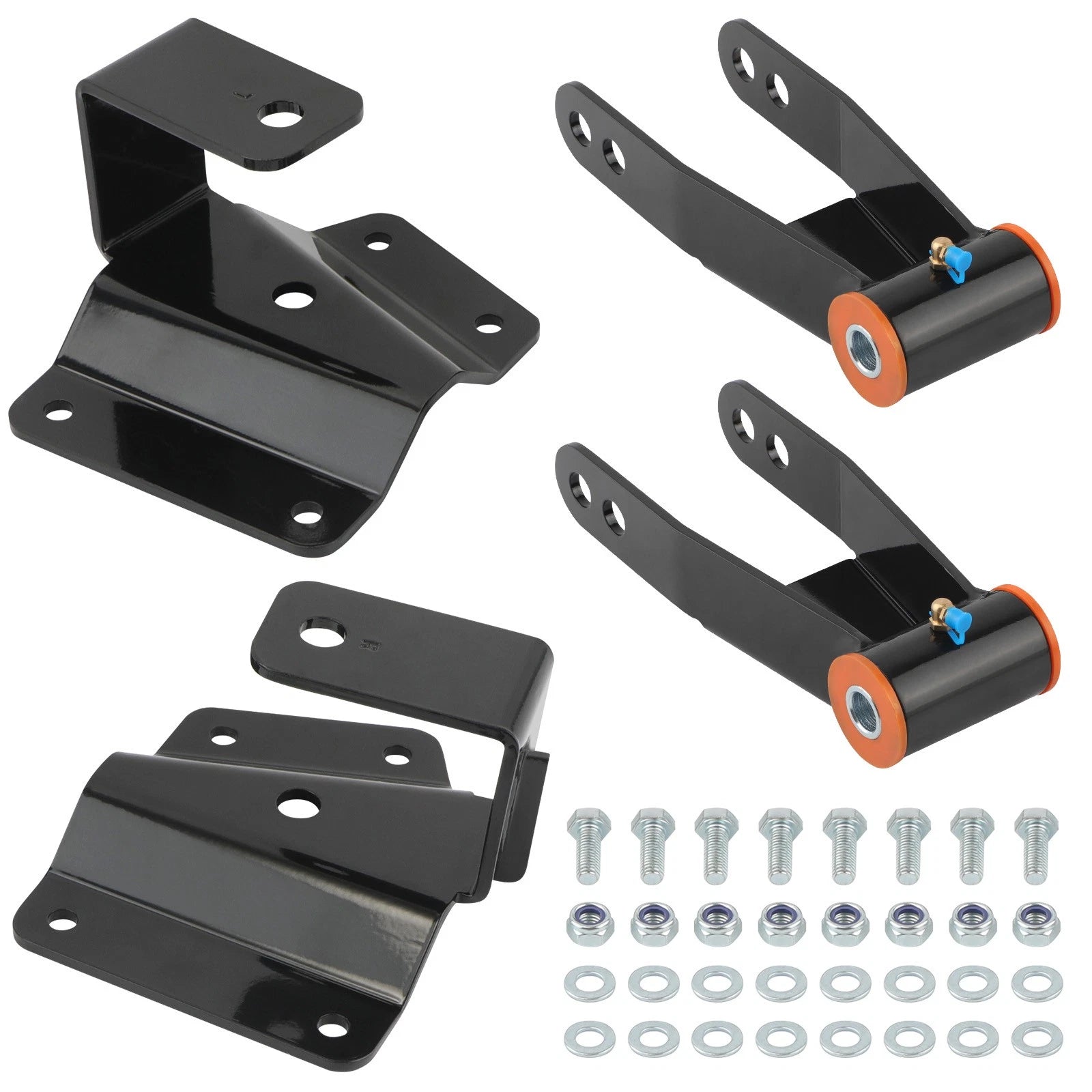 Drop Kit Rear Shackles & Hangers for Chevy Silverado GMC Sierra 1500 (1999-2006)