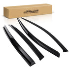 Set of 4 Window Visor Rain Guards for Ford Fusion (2013–2020) Black Tinted