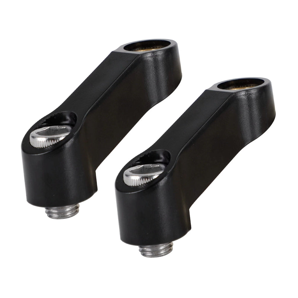 Pair M10 Plastic Mirror Riser/Extender Adapter for Right & Left Hand Thread