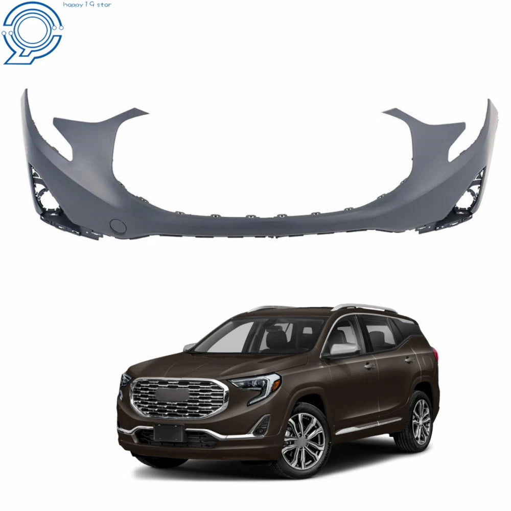 Front Bumper Cover for GMC Terrain (2018–2021) W/o Park Sensor Holes, Primed