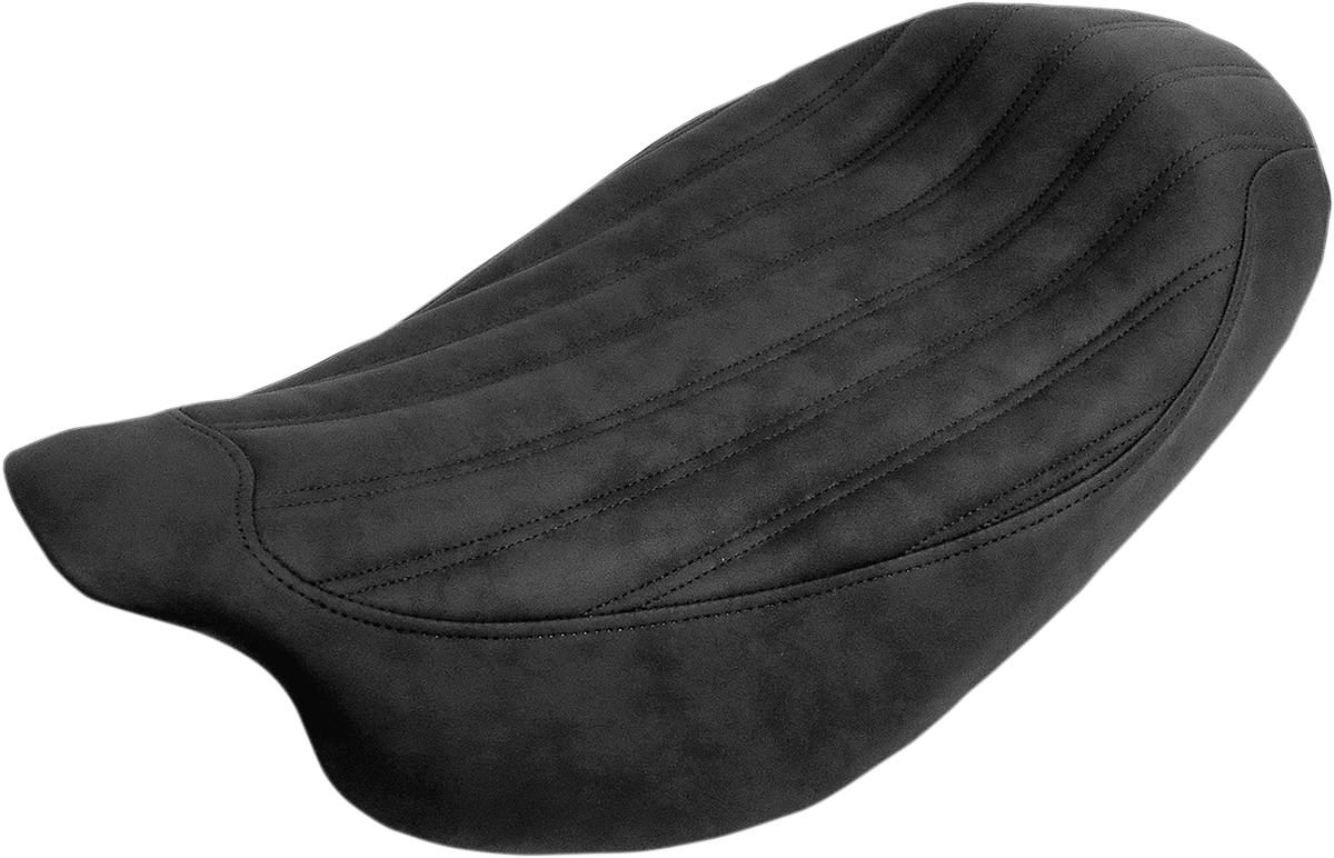 Saddlemen Knuckle Solo Seat for FL (2008–2024) Ribbed Black 808-07B-0023