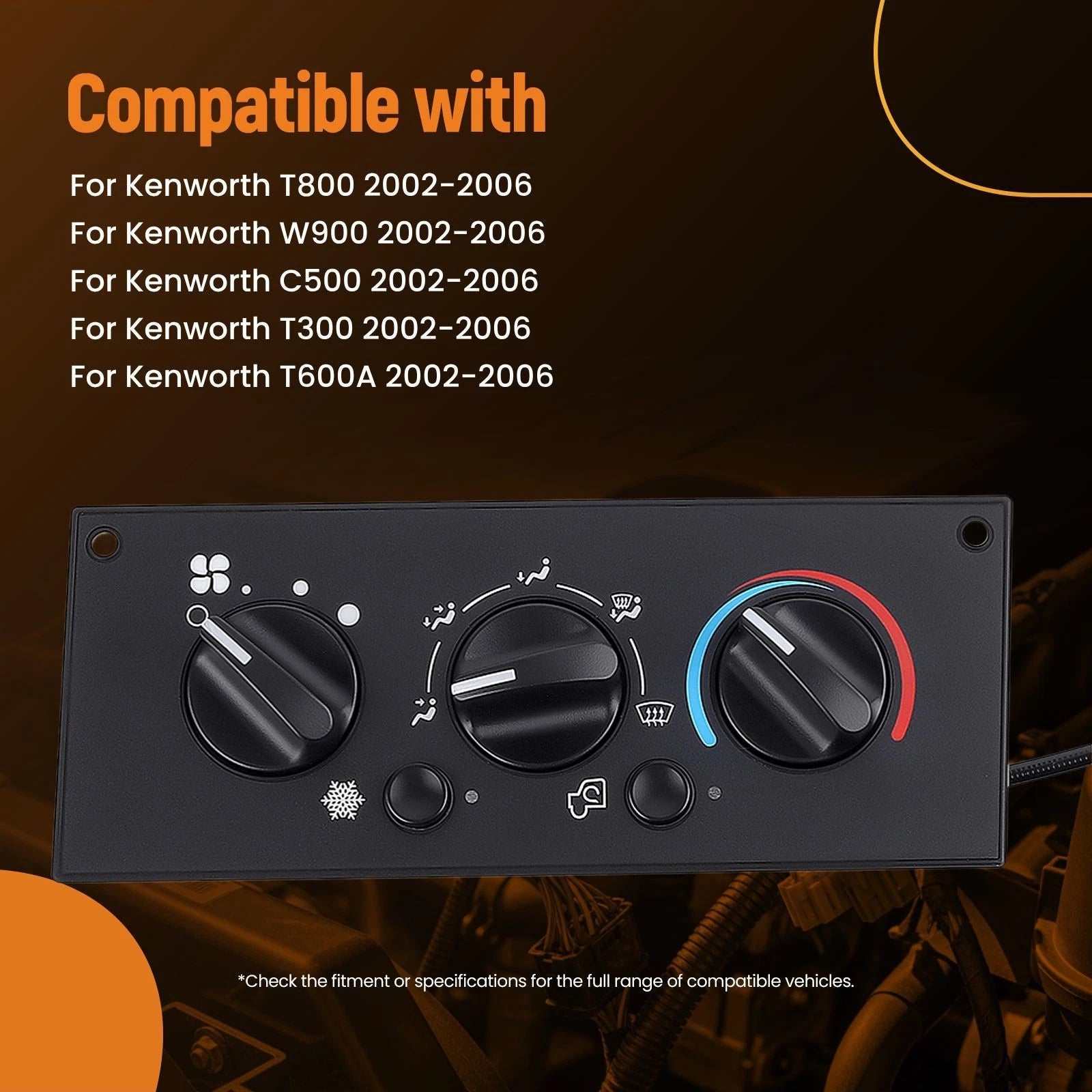 Climate Control Module for Kenworth W900 T800 T600A (2002–2006)