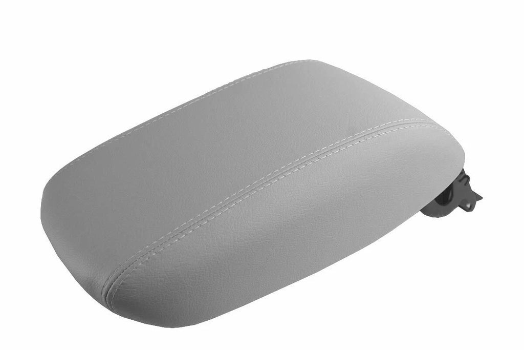 Leather Console Lid Pull Over Cover for Dodge Dart (2013–2016) Gray