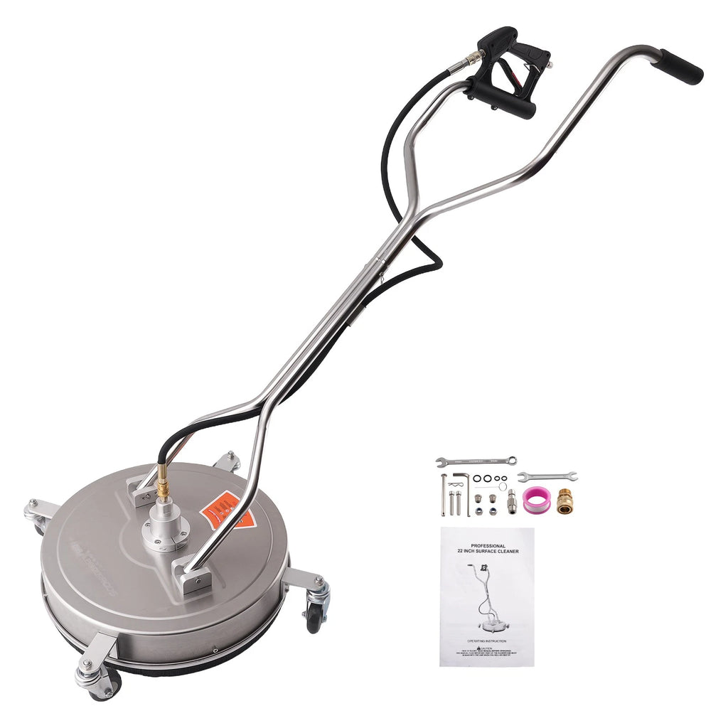 22 Inch Pressure Washer Surface Cleaner for 4200PSI (Fits Most Models)