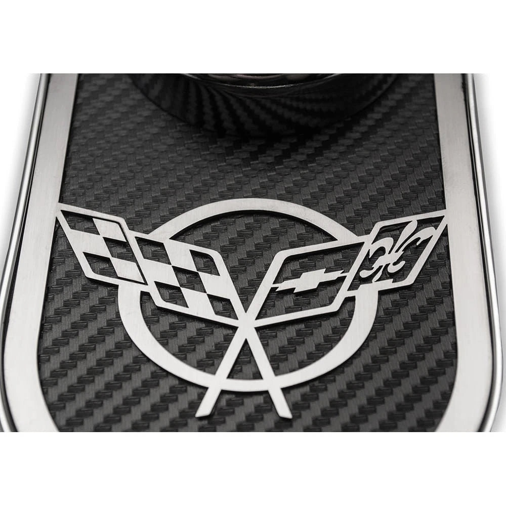 Master Cylinder Cover Trim with Red Carbon Fiber for 1997–2004 Corvette