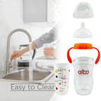 Silicone Nipple Feeding Bottle 7oz/200ML for Baby