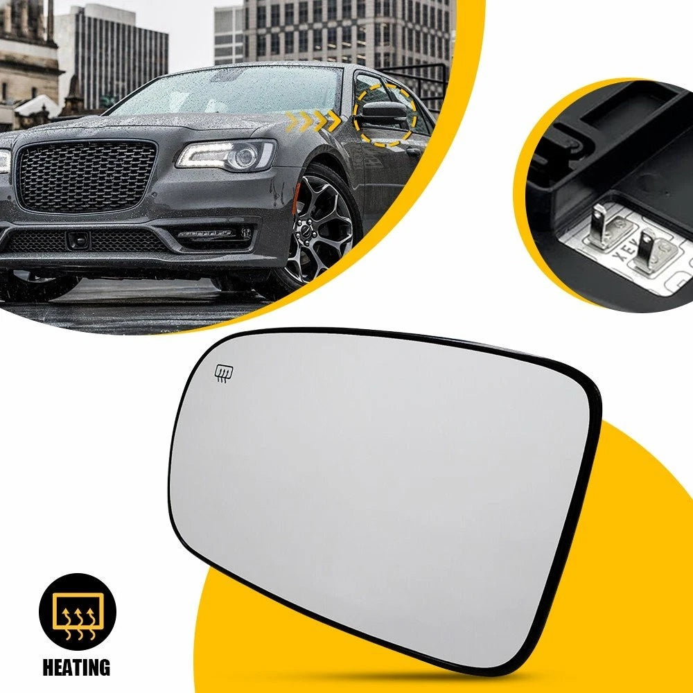2X Heated Mirror Glass for Dodge Charger Chrysler 200 300 (2011–2021) EOA