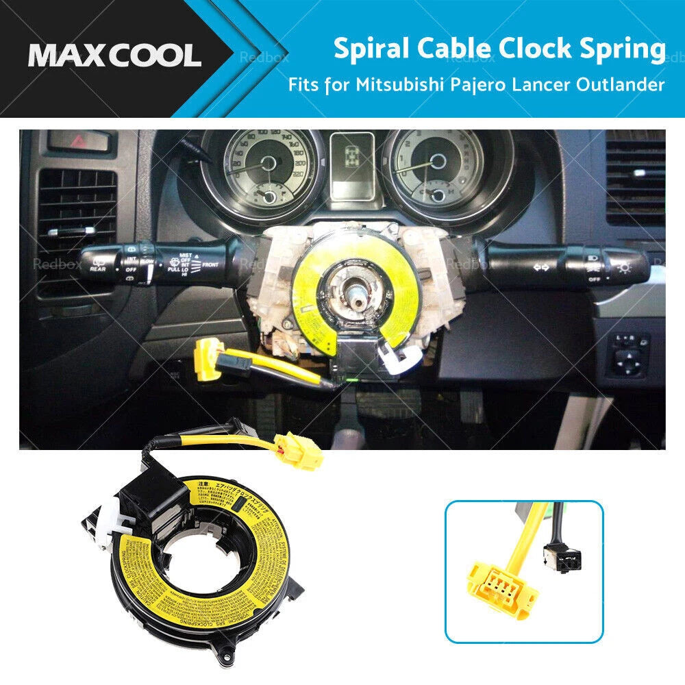 Spiral Cable Clock Spring for Mitsubishi Pajero Lancer Outlander Triton (2000–2023) 8619A018