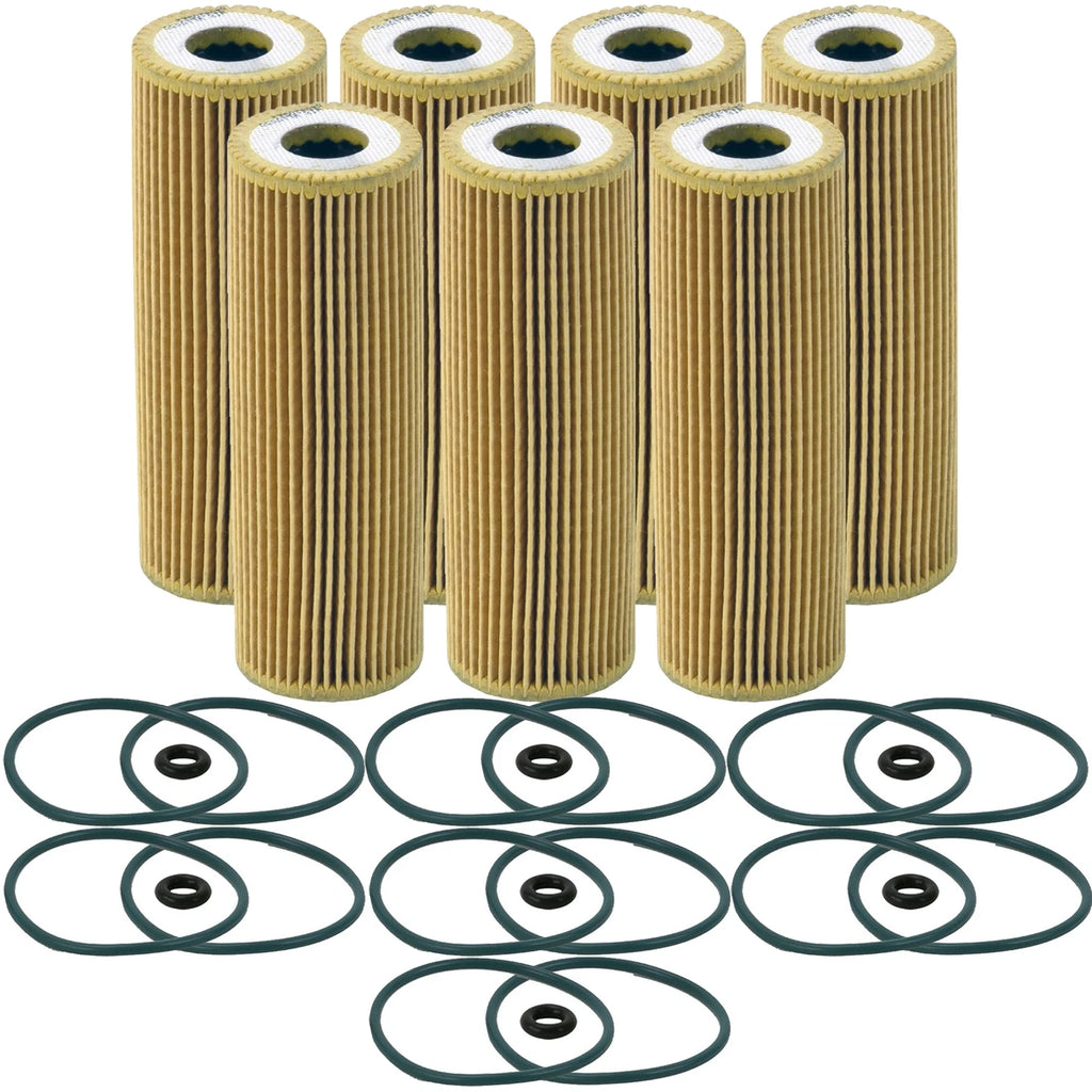 Set of 7 Engine Oil Filters for Ford Lincoln V6 Turbo