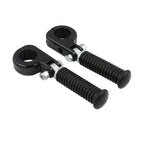 1 1/4" Black Highway Engine Guards Crash Bar Foot Pegs