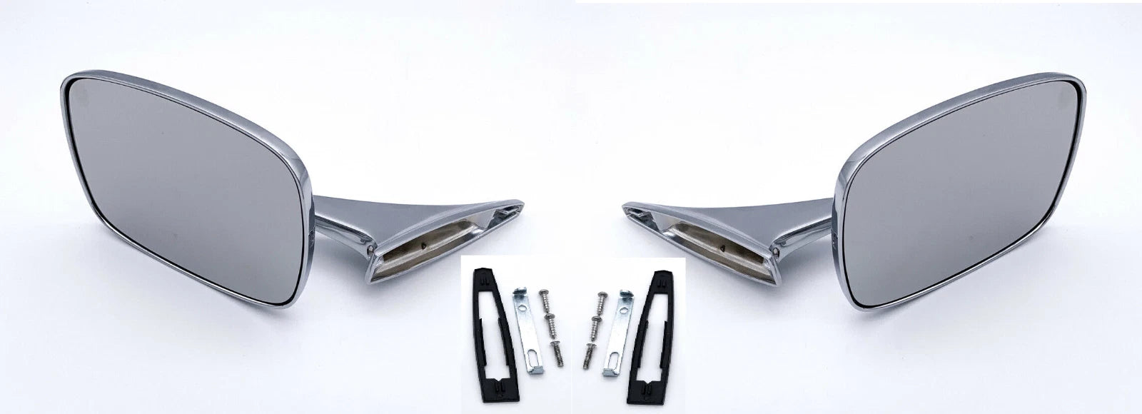 Outside Door Mirror Left with Ribbed Base for 1970–1972 Chevelle