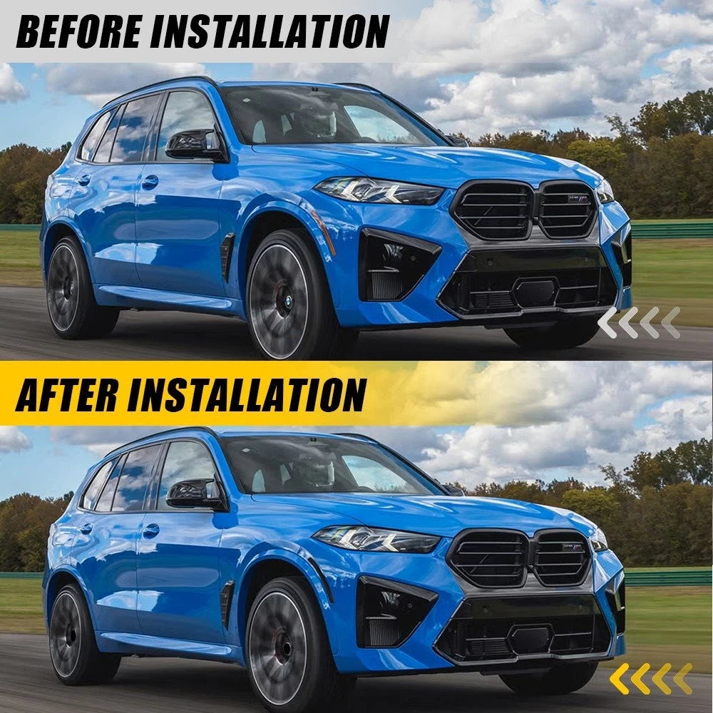 Smoked Front Side Marker Tint Overlays for BMW X5 (2024–2026)