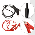 Set of 4 Crocodile Clip Electrical Testing Leads 100cm