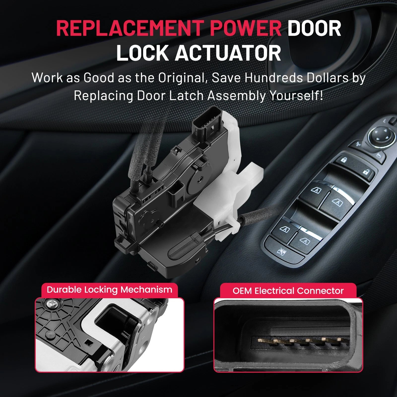 Front Driver Door Lock Actuator Assembly for Hyundai Tucson (2010–2015)